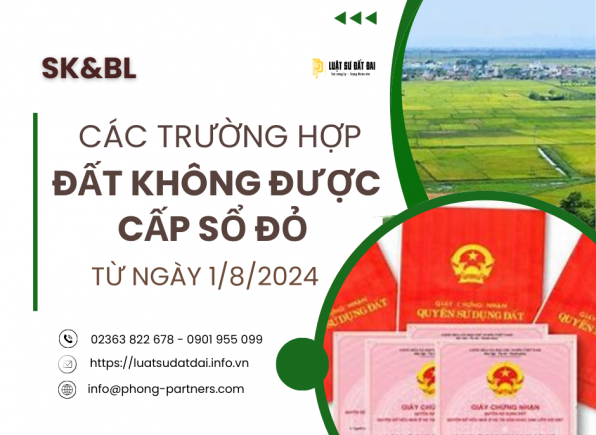CÁC TRƯỜNG HỢP ĐẤT KHÔNG ĐƯỢC CẤP SỔ ĐỎ TỪ 1/8
