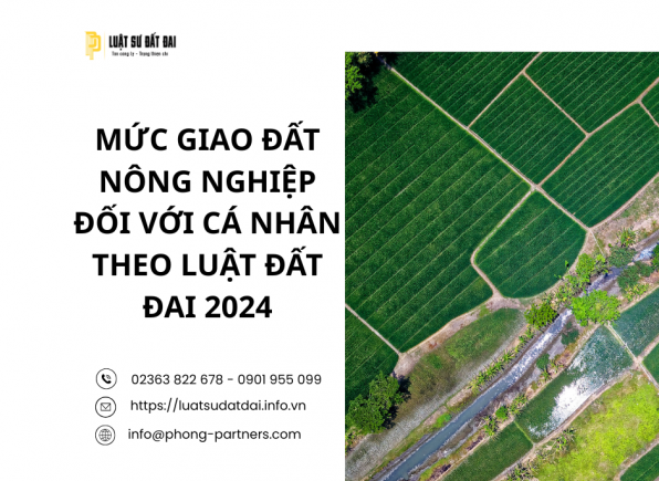 MỨC GIAO ĐẤT NÔNG NGHIỆP ĐỐI VỚI CÁ NHÂN THEO LUẬT ĐẤT ĐAI 2024
